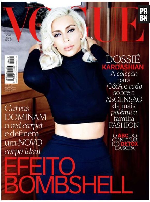 Kim Kardashian é a nova estrela da revista Vogue Brasil!