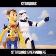  Mas que fofo esse meme de "Star Wars" com a participa&ccedil;&atilde;o do Xerife Woody 