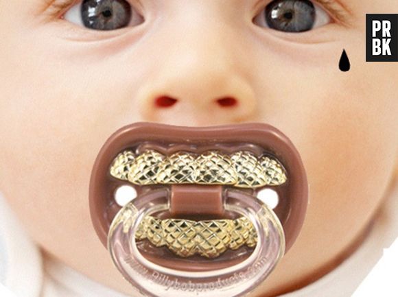 Para os bebês ostentarem, essa chupeta é perfeita!