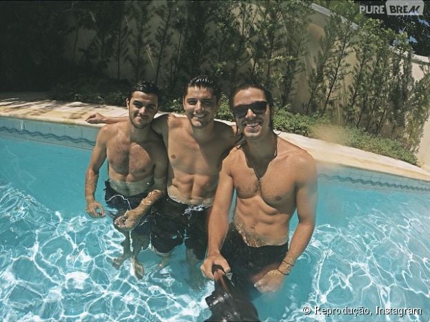 Rodrigo Simas, Bruno Gissoni e Felipe Simas são os irmãos mais gatos da televisão brasileira!
