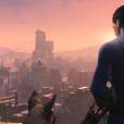  Cena marcante do trailer de "Fallout 4", onde o personagem principal aparece ao lado de um cachorro 