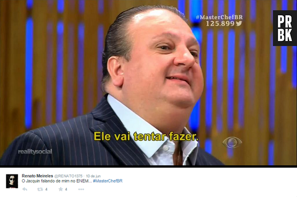 Erick Jacquin, do "MasterChef Brasil", também está por dentro dos vestibulares