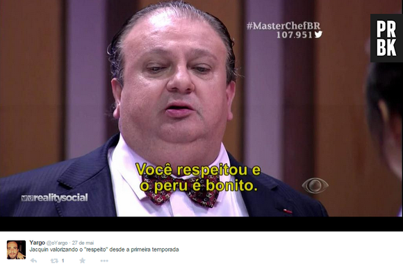 Não é de hoje que Erick Jacquin, jurado do "MasterChef Brasil", valoriza o que há de bom