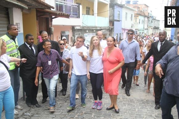 Luciano Huck e Chelsea Clinton inauguraram a Mini Creche Santo Amoro no Morro do Vidigal, Zona Sul do Rio