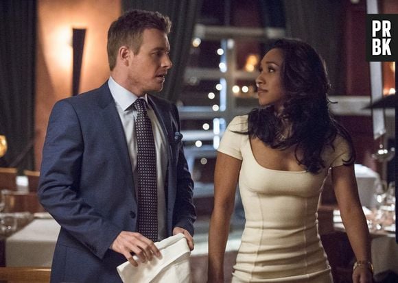 Iris (Candice Patton) fica muito abalada com a morte de seu noivo, Eddie (Rick Cosnett) em "The Flash"