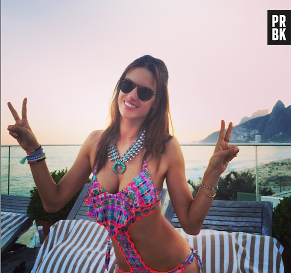 Alessandra Ambrosio esbanja sensualidade até durante as gravações de "Verdades Secretas"