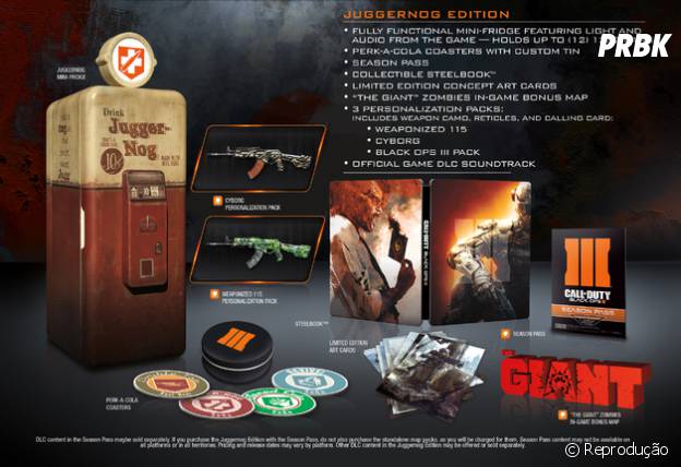 Edição de colecionador de "Call Of Duty: Black Ops III"