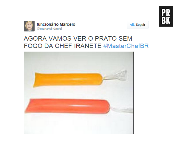 Que tal o prato frio preparado por Iranete no "MasterChef Brasil"? Maldade!