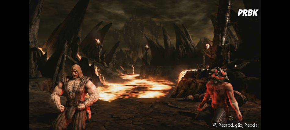 Pela imagem, os oponentes de Tremor em &quot;Mortal Kombat X&quot; terão que lidar com uma formação rochosa em volta da cabeça. Será que vai sufocar ou explodir e causar danos