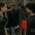 Giovanna (Agatha Moreira) é quem conta a verdade para Alex (Gabriel Leone) em "Verdades Secretas"