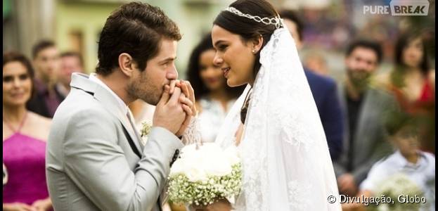 Mari (Bruna Marquezine) e Ben (Maurício Destri) finalmente se casam em "I Love Paraisópolis"