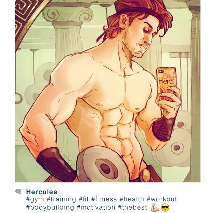Será que o Hércules é desses que só posta foto sem camisa?