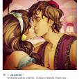 Jasmine e Aladdin super apaixonados no Instagram