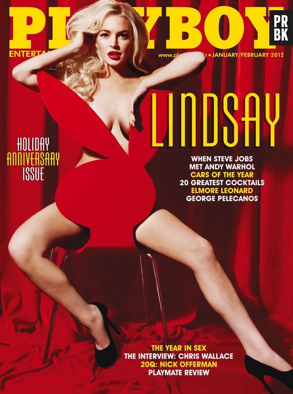 Lindsay Lohan mandou muito bem na capa da Playboy