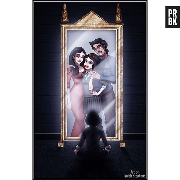 Assim como Harry Potter, Branca de Neve também está vendo sua família no Espelho de Ojesed