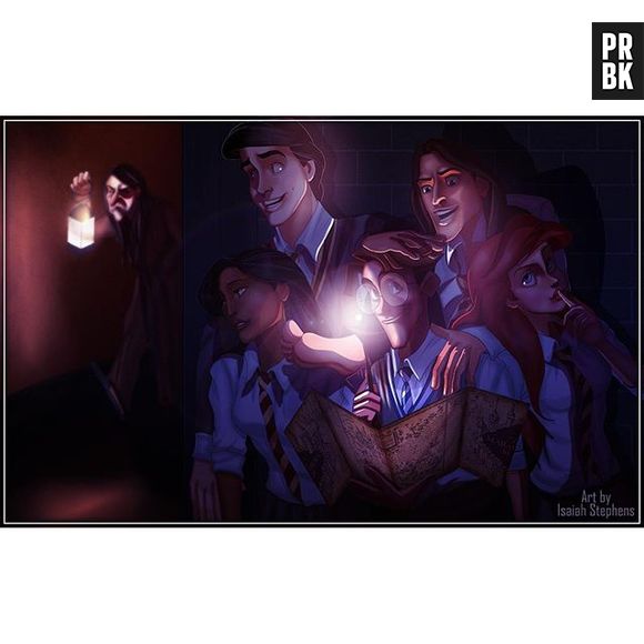 Os personagens da Disney resolveram se aventurar por Hogwarts