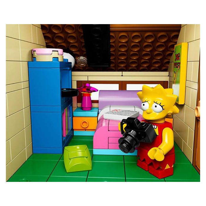 Lisa Simpson em seu quarto no Lego &quot;Os Simpsons&quot;