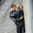 Quatro (Theo James) e Tris (Shailene Woodley) vivem romance em "Divergente"