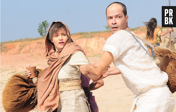 Em "Os Dez Mandamentos", Apuki (Heitor Martinez) e Judite (Nanda Ziegler) sempre tiveram paciência um com o outro, mesmo com as maldades