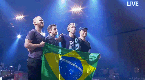 O Coldplay invade o Brasil em abirl de 2016