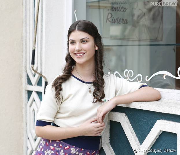 Pela primeira vez, Giovanna Grigio aparece caracterizada como sua personagem em "Êta Mundo Bom"