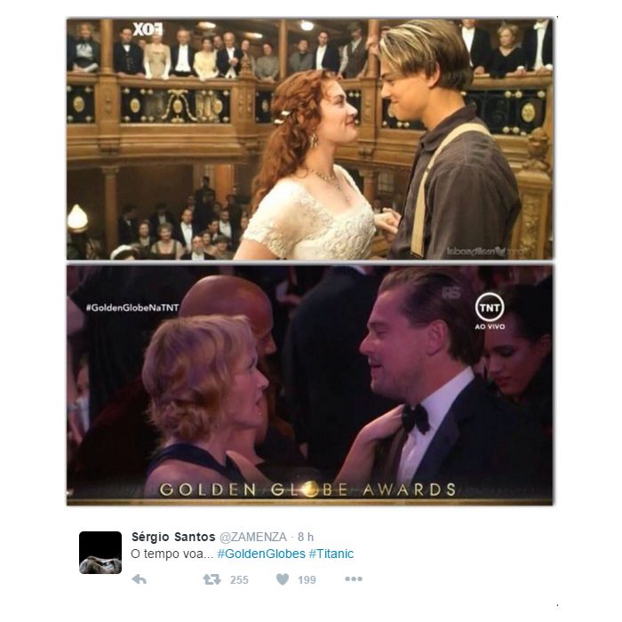 Leonardo DiCaprio e Kate Winslet levaram os fãs de &quot;Titanic&quot; à loucura no Globo de Ouro 2016