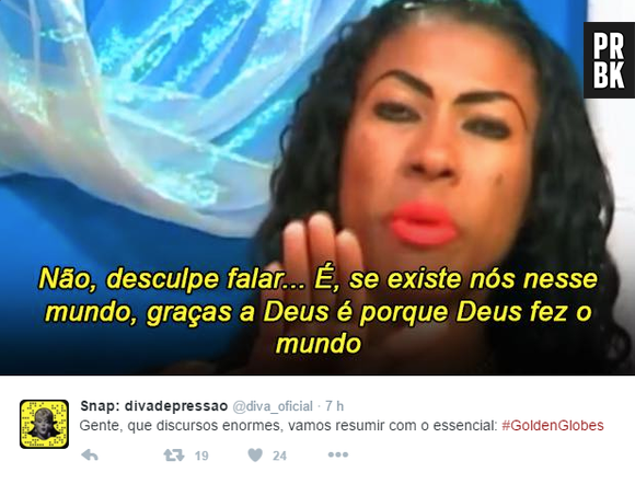 Inês Brasil ilustra os discursos eternos dos vencedores do Globo de Ouro 2016