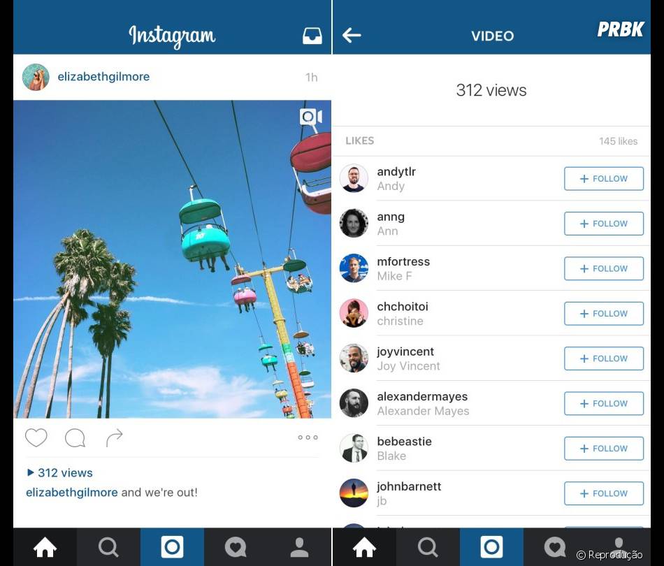 Instagram já colocou pra funcionar o número de visualizações dos vídeos no lugar das curtidas
