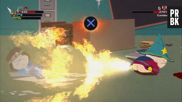 Um dos super poderes de Cartaman, em "South Park: The Stick of Truth," é um super peido