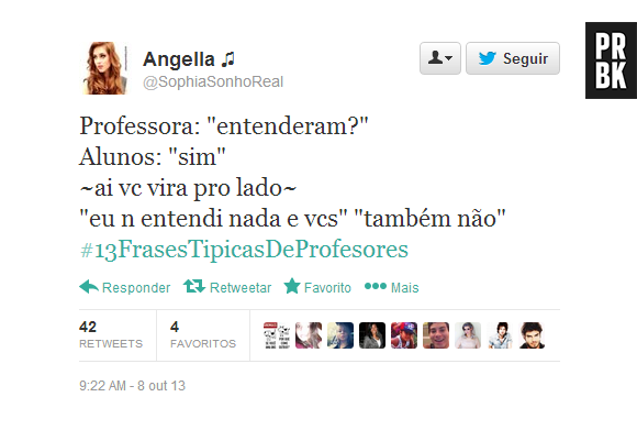 #13FrasesTipicasDeProfesores: Não entender a matéria... Quem nunca?