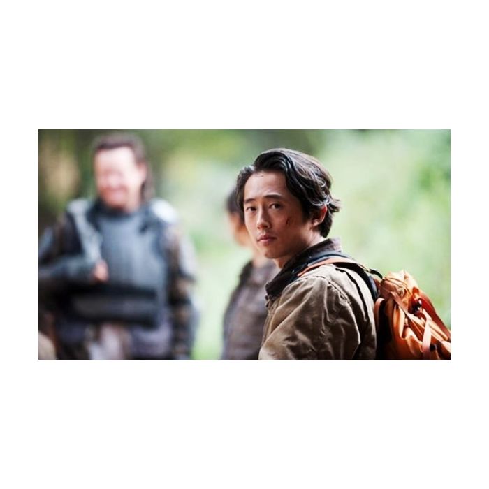  Glenn&amp;nbsp;(Steven Yeun) reencontra sua esposa em &quot;The Walking Dead&quot; 