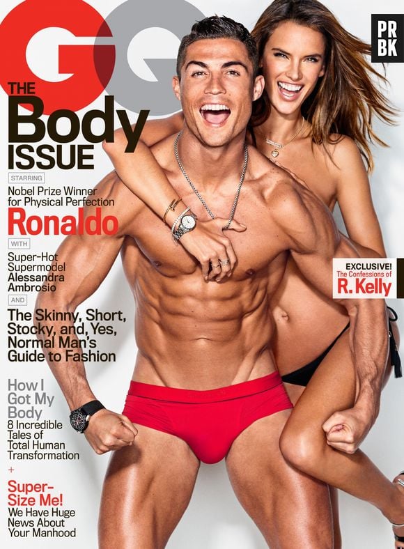 Alessandra Ambrósio parou o mundo de topless ao lado do Cristiano Ronaldo na GQ