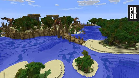 Em "Minecraft" o mundo é todo feito por blocos