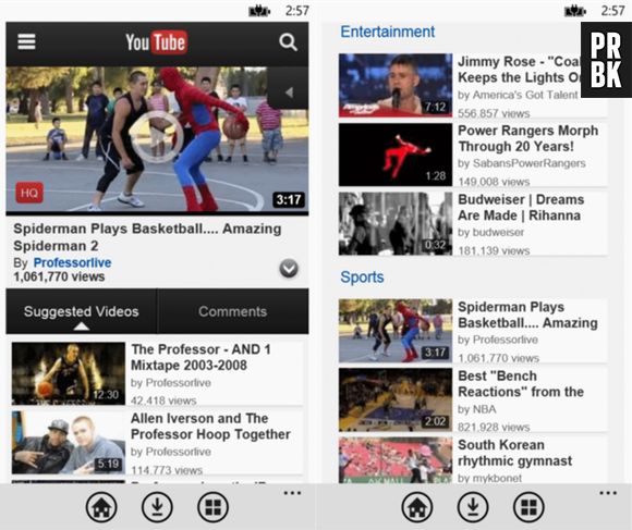 Free youtube Downloader é exclusivo para Windows Phone