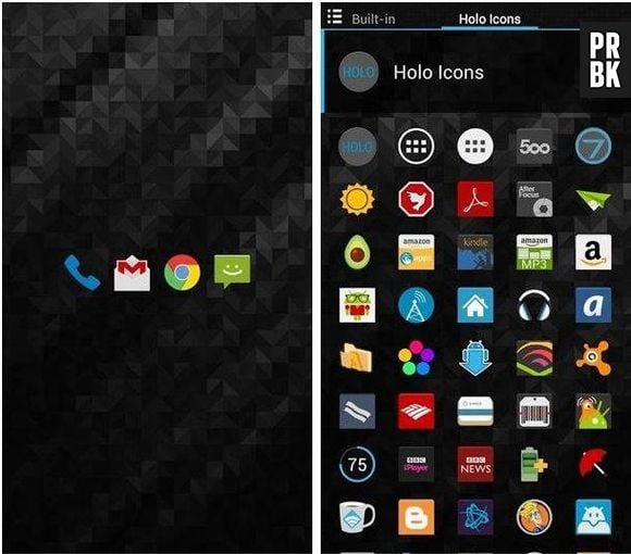 O Holo Icons é o app ideal pra quem quer dar um toque diferente ao celular sem radicalizar
