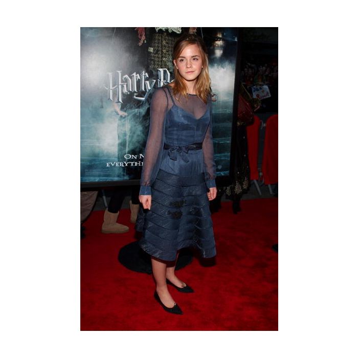  Emma Watson no lan&amp;ccedil;amento do filme &quot;Harry Potter e o C&amp;aacute;lice de Fogo&quot;, 2005 
