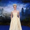 Elle Fanning, que interpreta a princesa Aurora, também participou do evento do filme "Malévola"