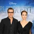  Angelina Jolie e Brad Pitt participam de evento de divulga&ccedil;&atilde;o do filme "Mal&eacute;vola", em Londres na Inglaterra, nesta quinta-feira, 8 de maio de 2014 