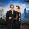 O casal Abgelina Jolie e Brad Pitt brilharam em evento de "Malévola"