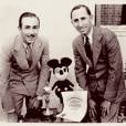 Walt Disney, criador do Mickey, e seu irmão Roy