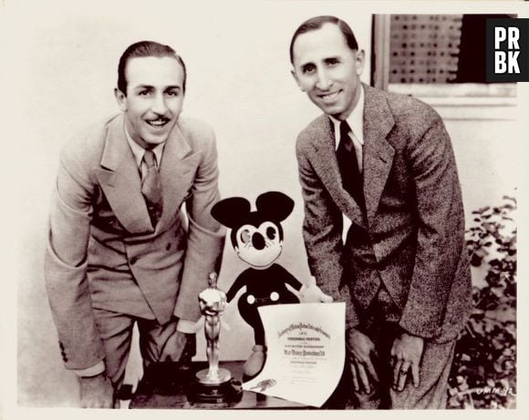 Walt Disney, criador do Mickey, e seu irmão Roy