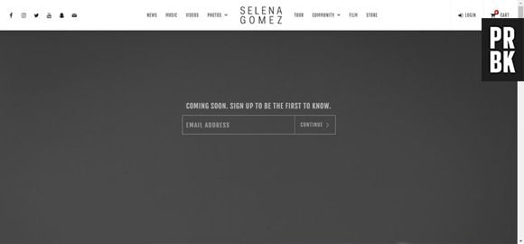 Selena Gomez atualiza site oficial e fãs suspeitam de nova música!