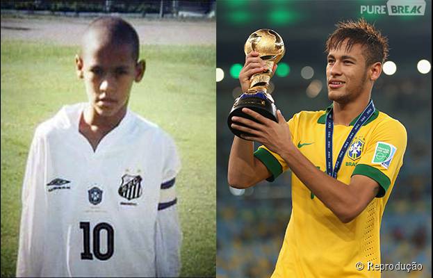 Neymar quando era criança