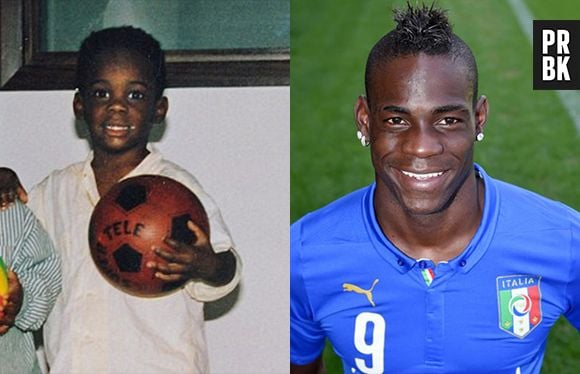 O polêmico Balotelli também sempre gostou de futebol, desde molequinho!