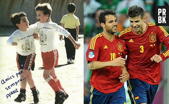 Piqué e Fàbregas, amigos de infância!