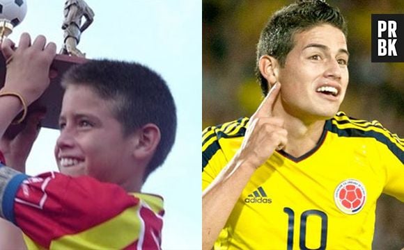 James Rodríguez levantando a taça desde criancinha!