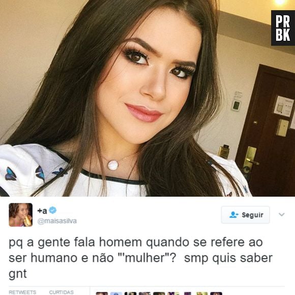 Tweet da Maisa Silva: "Smp quis saber gnt"