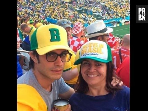 Gael Garcia assistiu ao jogo entre Brasil e Colômbia