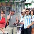 O ator Gerard Butler também veio assistir aos jogos da Copa e ainda foi ao Fifa Fan Fest no Rio