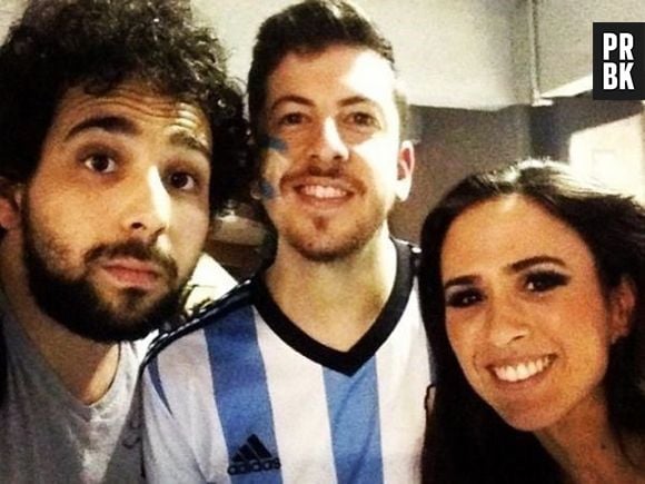 Christopher Mintz-Plasse foi tietado por Tatá Werneck no jogo da Argentina na Copa do Mundo